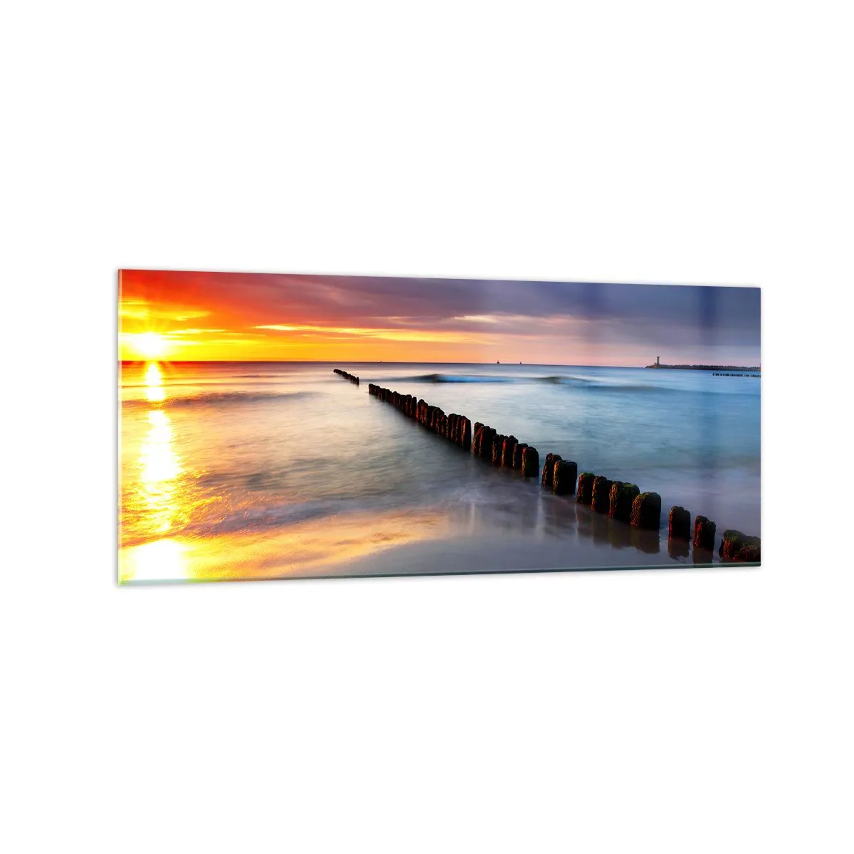 Quadro em vidro - Ouça o silêncio - 120x50 cm