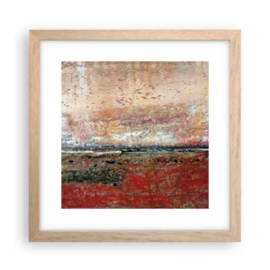 Pôster com moldura de carvalho claro - Talvez seja o mar - 30x30 cm