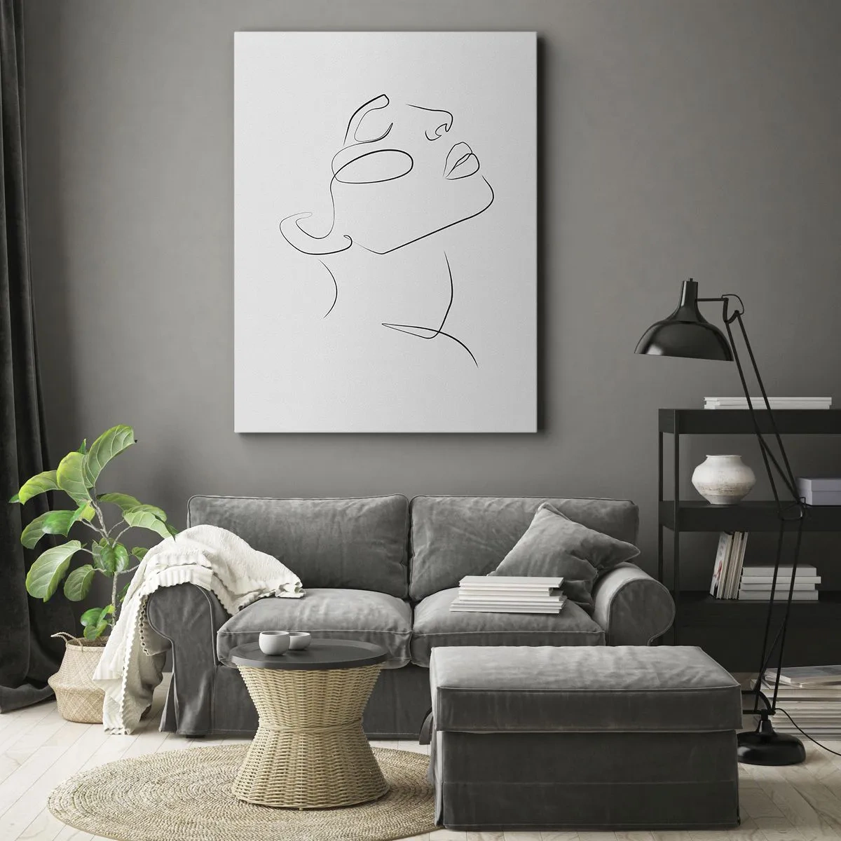 Quadro em tela - Os meandros dos sonhos - 65x120 cm