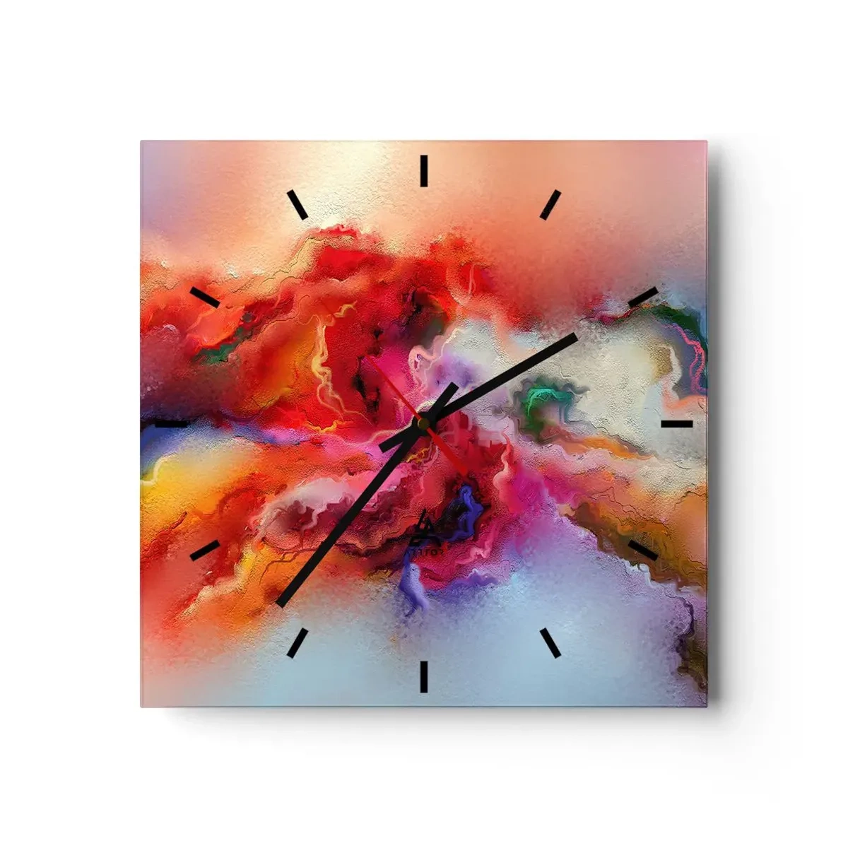 Relógio de parede - Relógio em vidro - Como capturar os sonhos - fumo - 30x30 cm