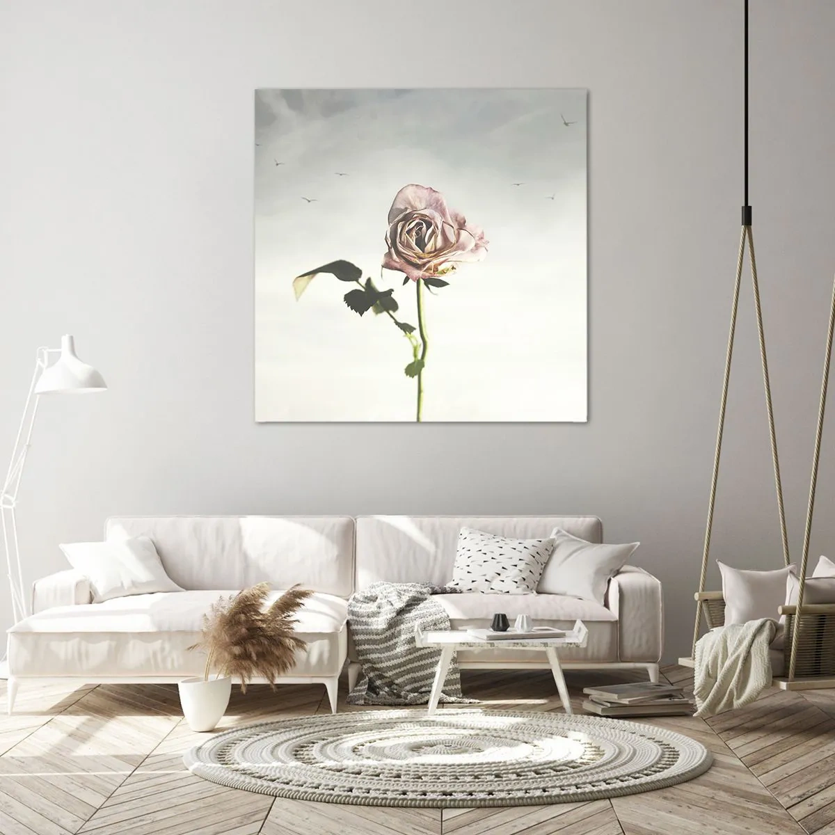 Quadro em tela - Boas-vindas da primavera  - 30x30 cm