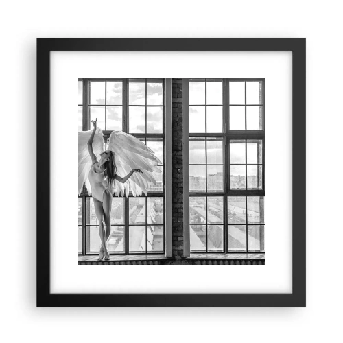 Pôster com moldura preta - Cidade dos Anjos? - 30x30 cm