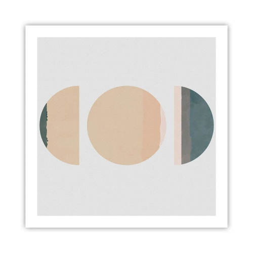 Pôster - Círculo entre círculos - 60x60 cm