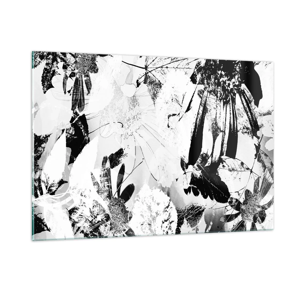 Quadro em vidro - Outono a preto e branco - 120x80 cm