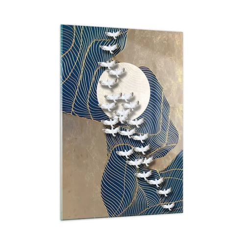 Quadro em vidro - Liberdade, peregrinação, comunidade - 50x70 cm