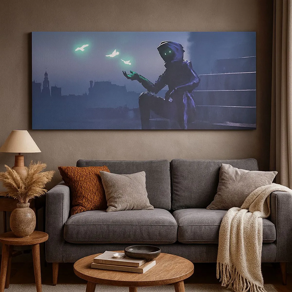 Quadro em tela - A vida vai voltar - 100x40 cm