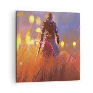 Quadro em tela - Cavaleiro errante - 60x60 cm