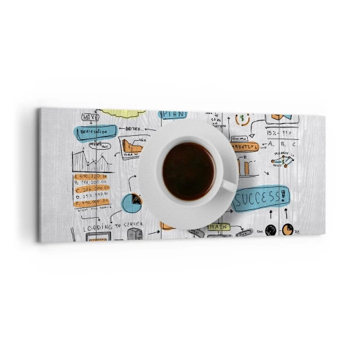 Quadro em tela - Tempo para uma pausa - 100x40 cm