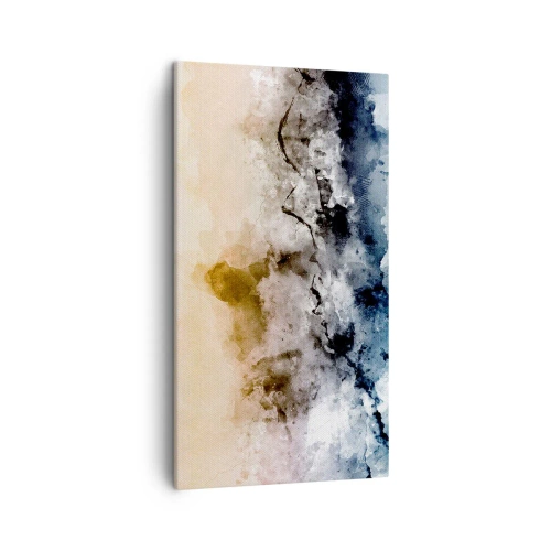 Quadro em tela - Imersos no tumulto do nevoeiro - 45x80 cm