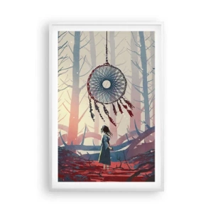 Pôster em moldura branca - O ritual secreto da felicidade - 61x91 cm