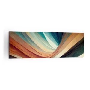Quadro em tela - Tecido de cores - 160x50 cm