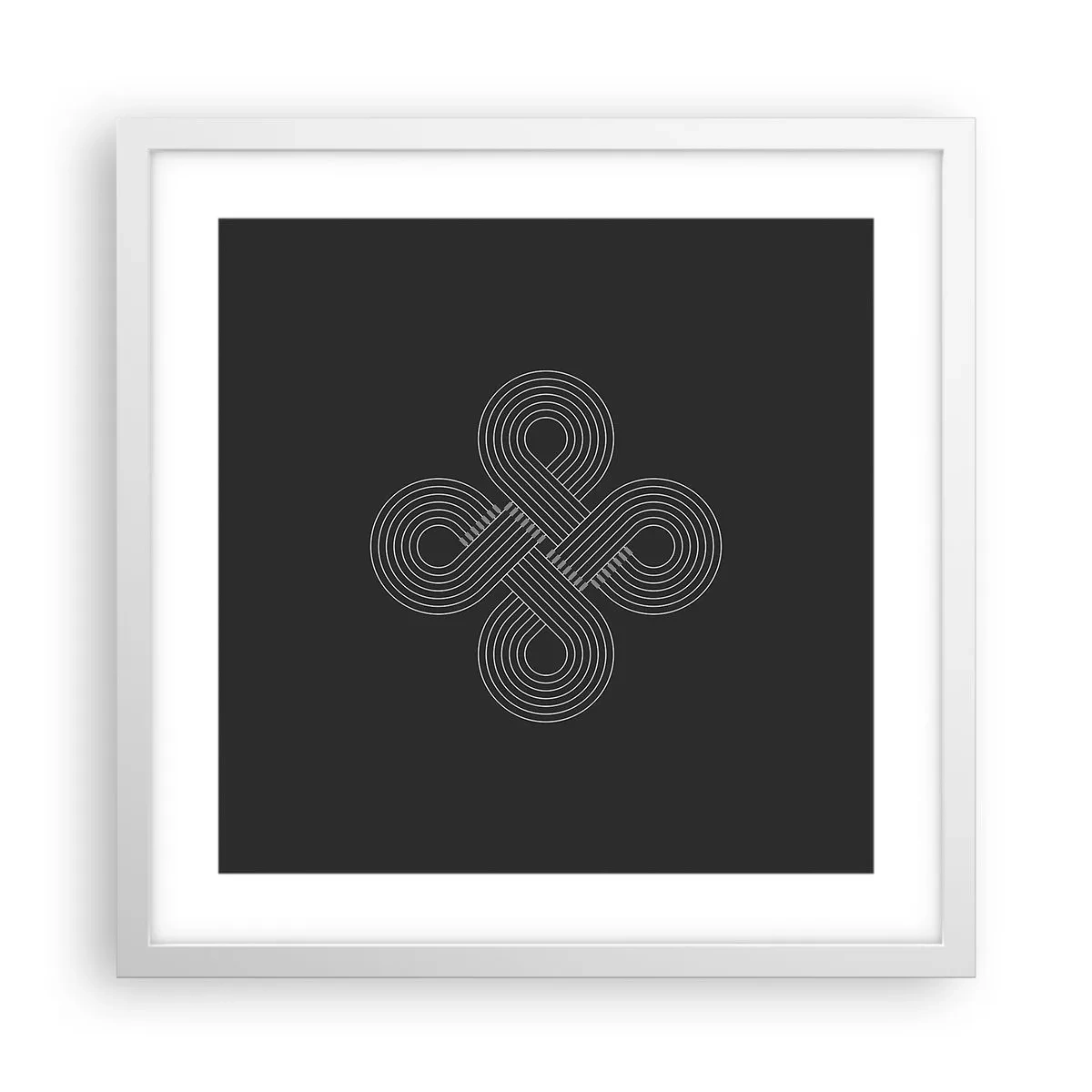 Pôster em moldura branca - No espírito celta - 40x40 cm