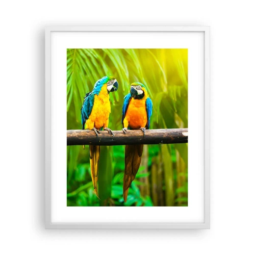 Pôster em moldura branca - E ouviste dizer que ela...? - 40x50 cm