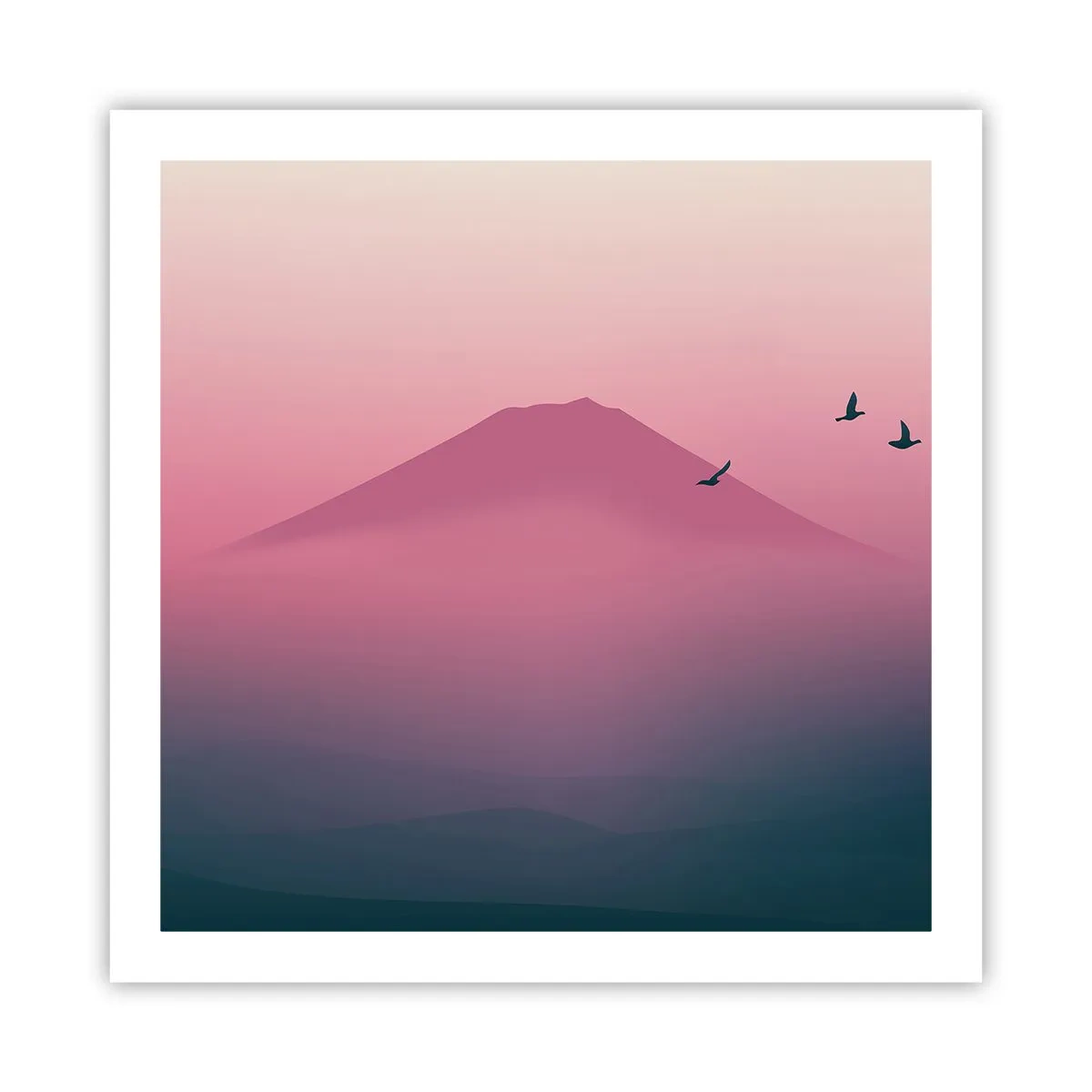 Pôster - Andarilhos sob as nuvens - 60x60 cm