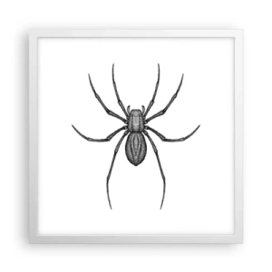 Pôster em moldura branca - Precisão perturbadora - 40x40 cm