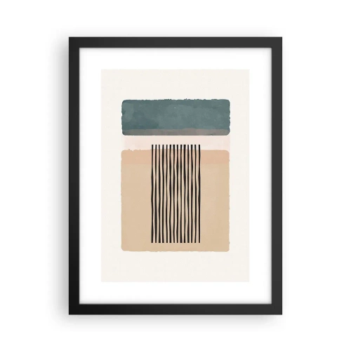 Pôster com moldura preta - Está tudo bem - 30x40 cm