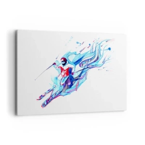 Quadro em tela - A corrida louca pela alegria - 120x80 cm