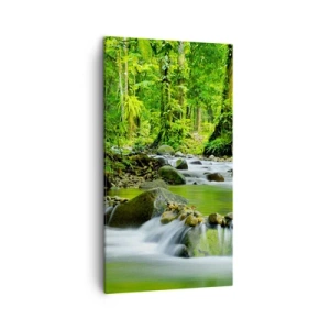 Quadro em tela - Navegar no mar de vegetação - 45x80 cm