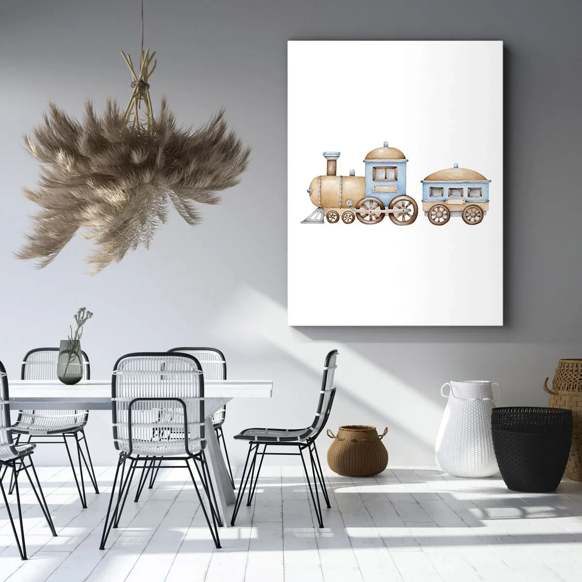 Quadro em tela - Parado na estação... - 50x70 cm