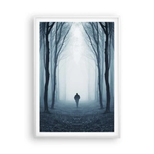 Pôster em moldura branca - Tudo simples e claro - 70x100 cm