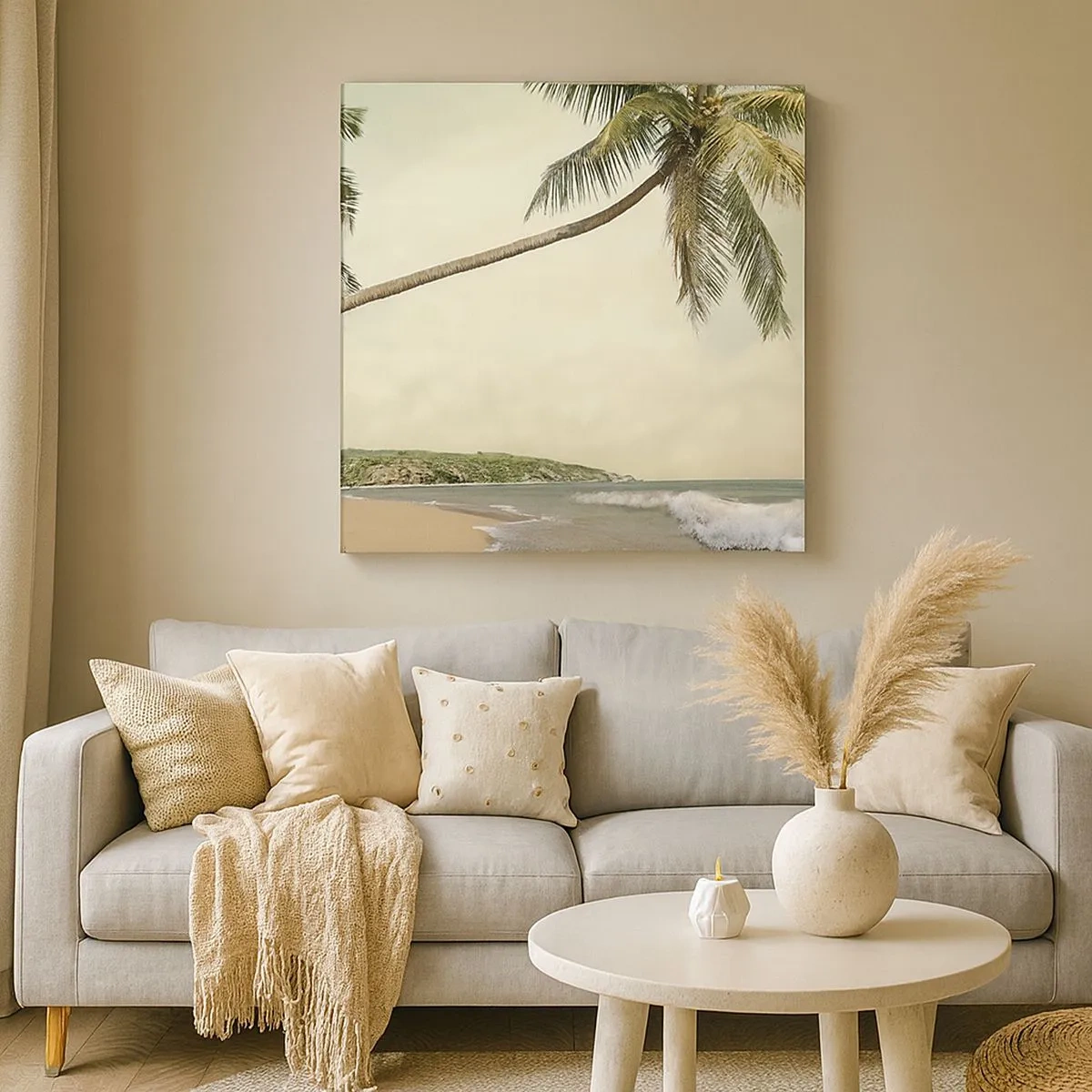 Quadro em tela - Sonho tropical - 30x30 cm