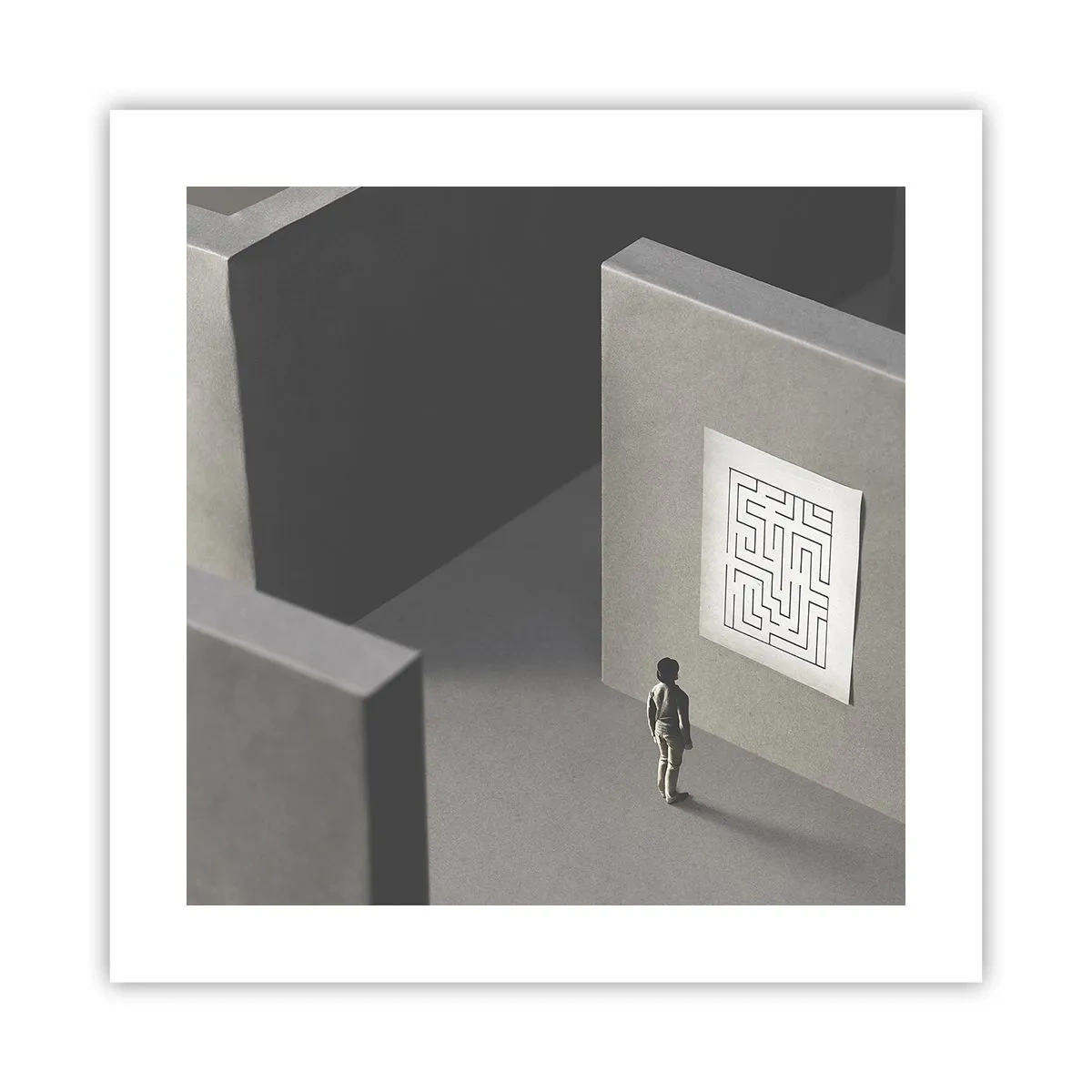 Pôster - Mas onde estou? - 40x40 cm