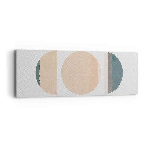 Quadro em tela - Círculo entre círculos - 90x30 cm