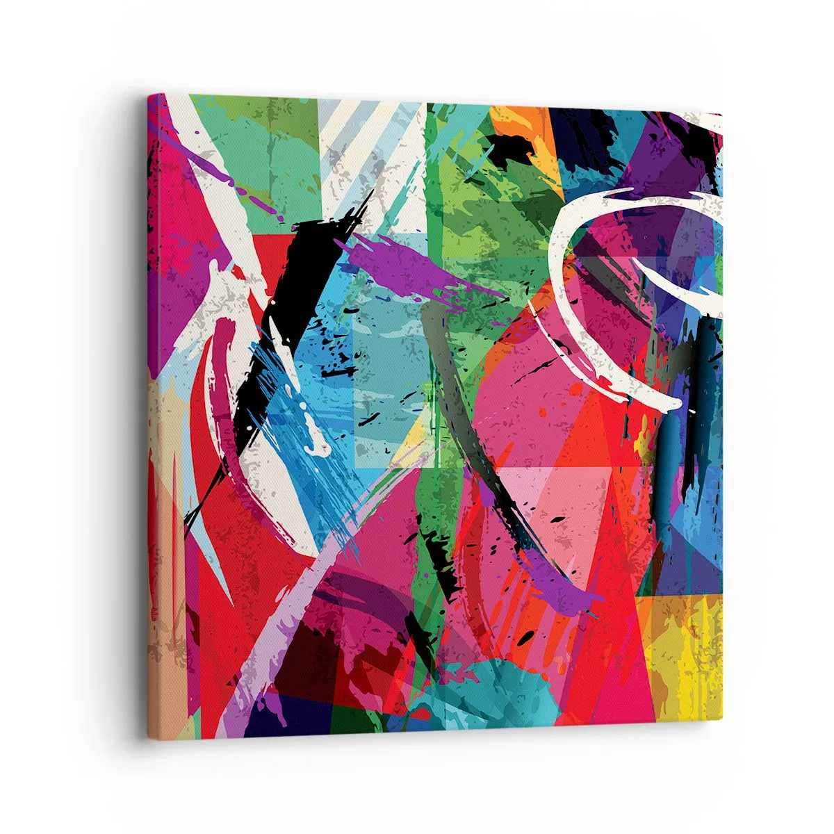 Quadro em tela - Rápido, vivo e animado - 30x30 cm