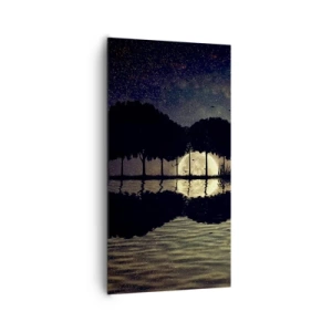 Quadro em tela - Uma noite no Fim do Mundo - 65x120 cm