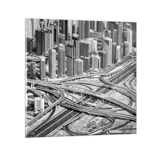 Quadro em vidro - Dubai – uma cidade impossível - 30x30 cm