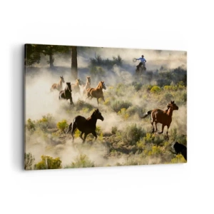 Quadro em tela - Competição - liberdade ou força masculina? - 120x80 cm