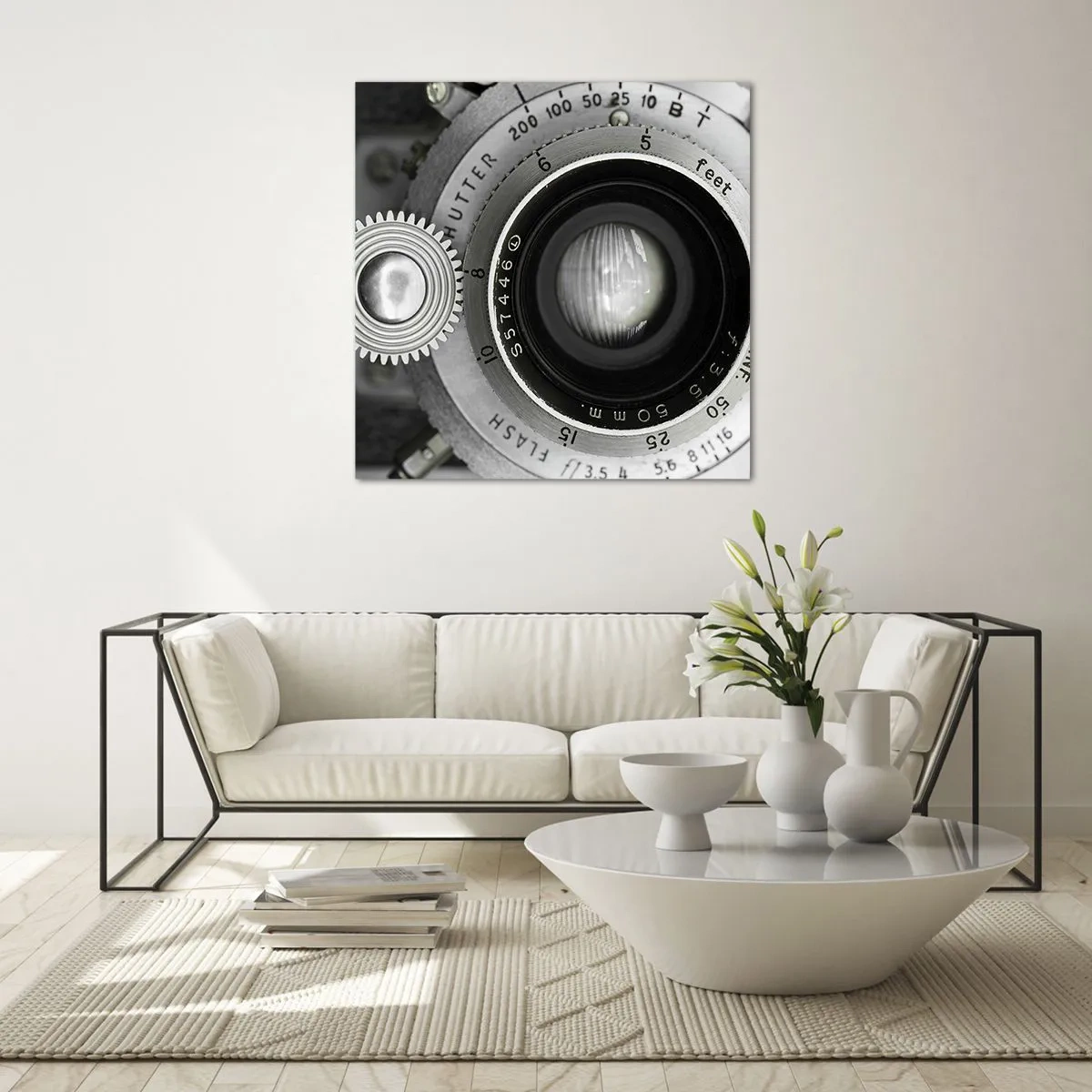 Quadro em vidro - Uma história sobre Hollywood - 60x60 cm