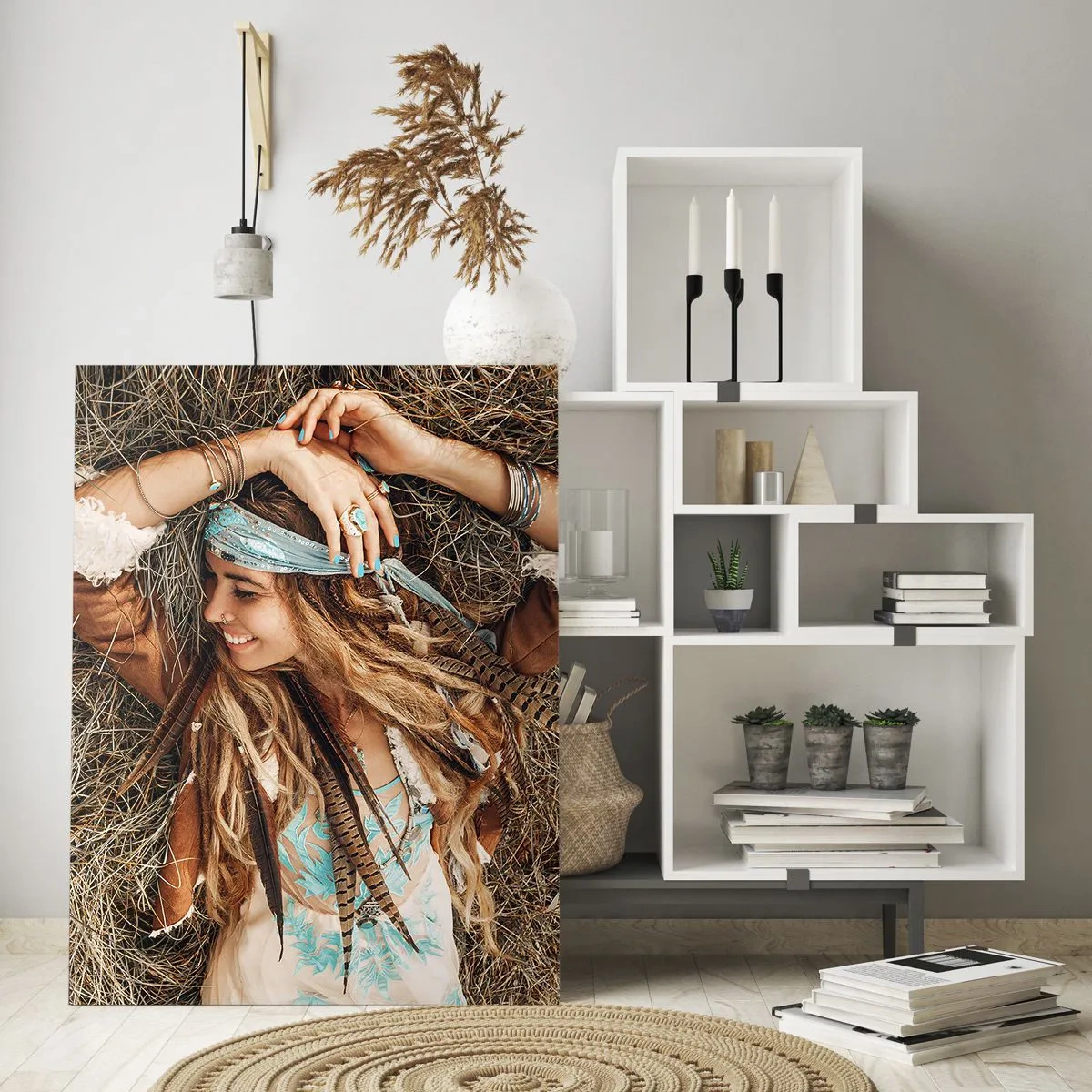 Quadro em vidro - A caminho do verão do amor - 70x100 cm