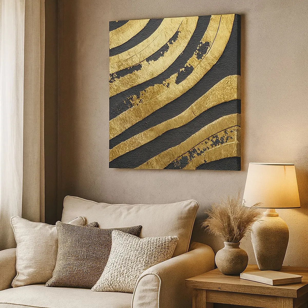 Quadro em tela - Tudo flui - 30x30 cm