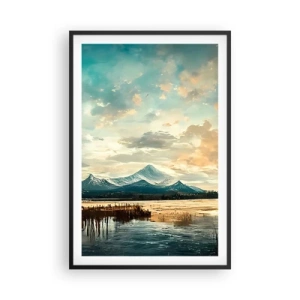 Pôster com moldura preta - Sob a proteção do céu - 61x91 cm