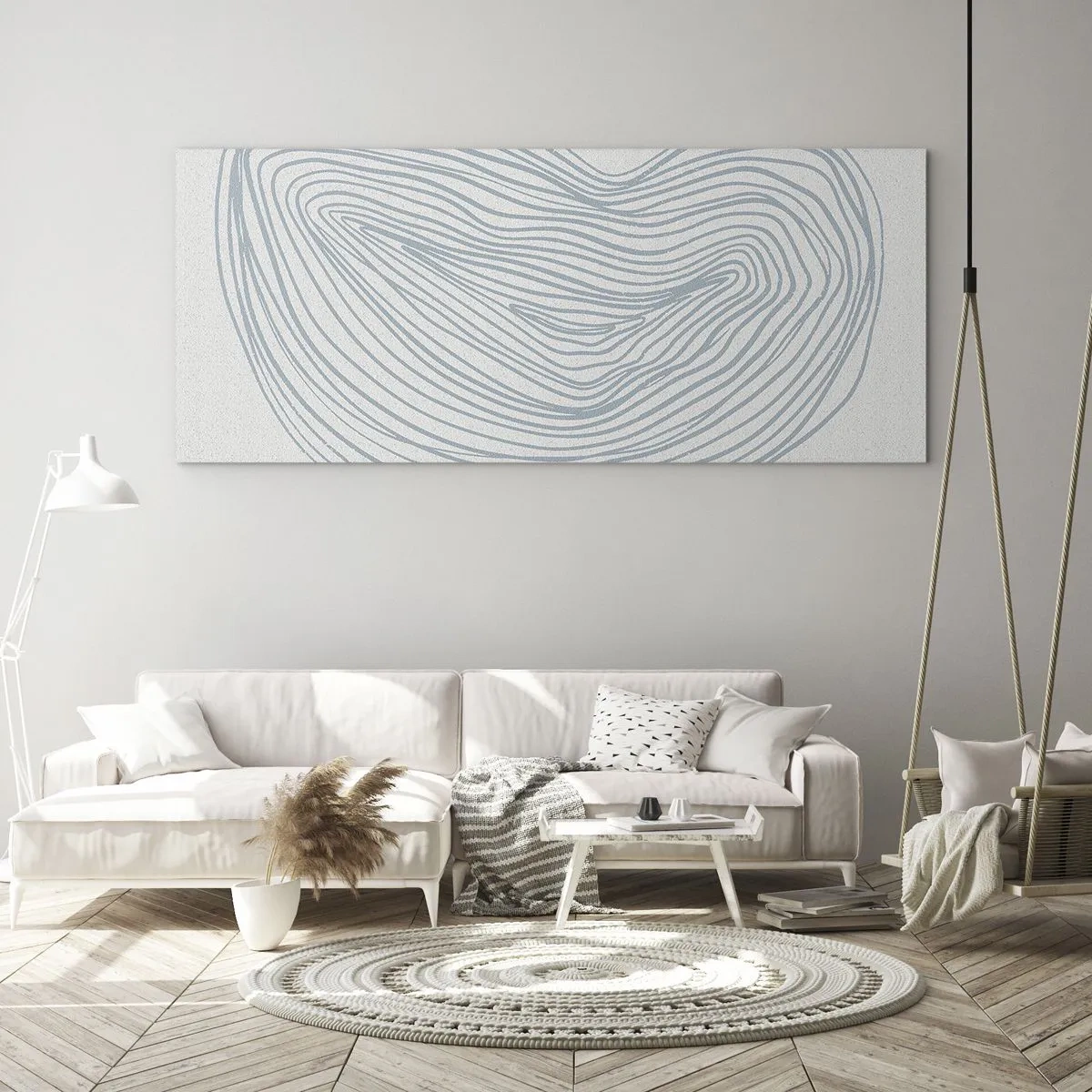 Quadro em vidro - Deixe cair o sorriso - 90x30 cm