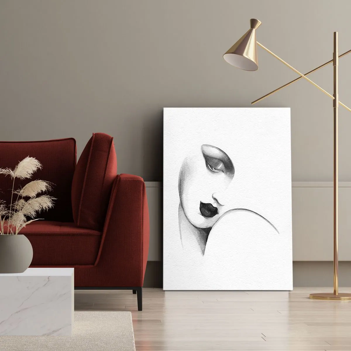 Quadro em tela - No estilo de Łempicka - 50x70 cm