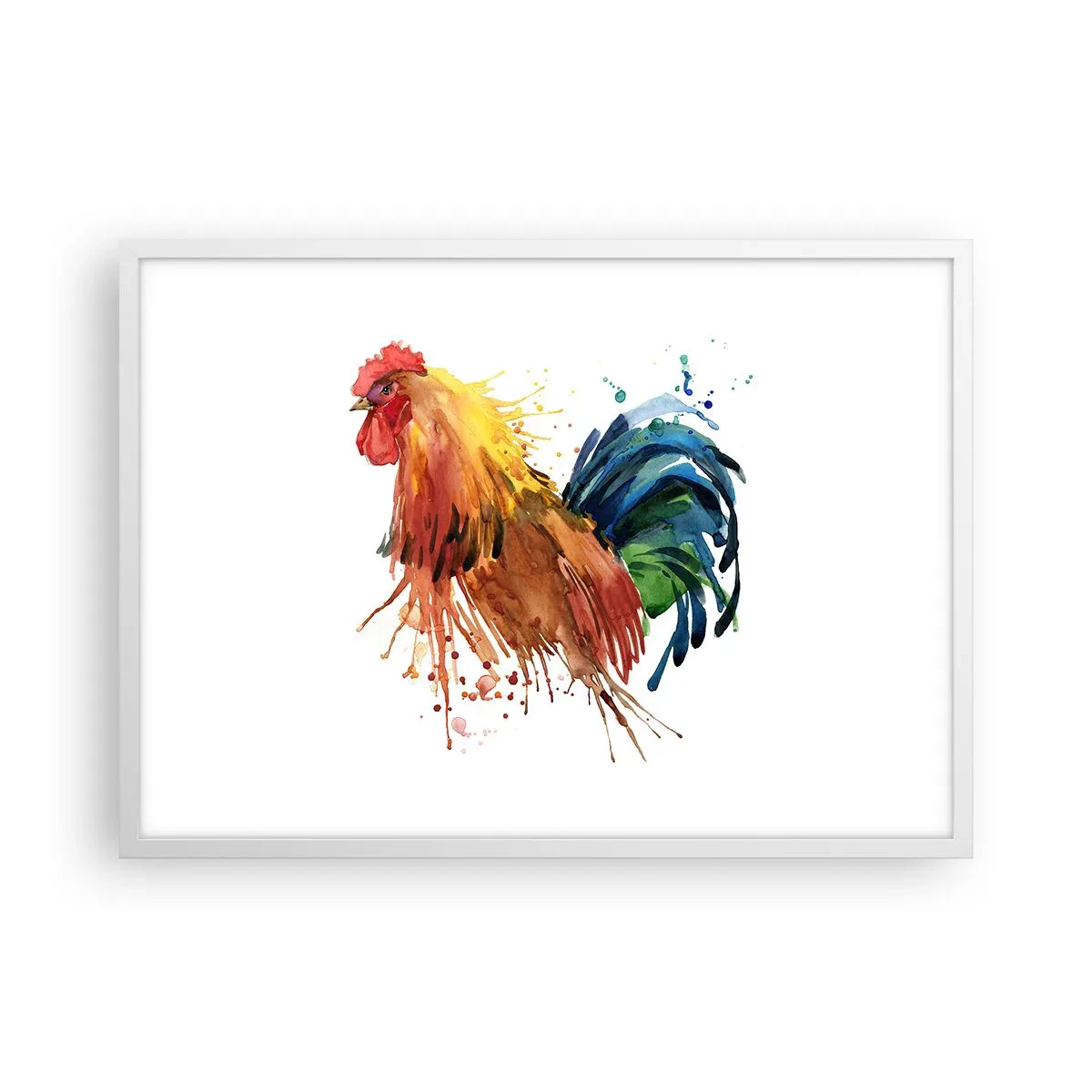 Pôster em moldura branca - Manto real, orgulho real - 70x50 cm