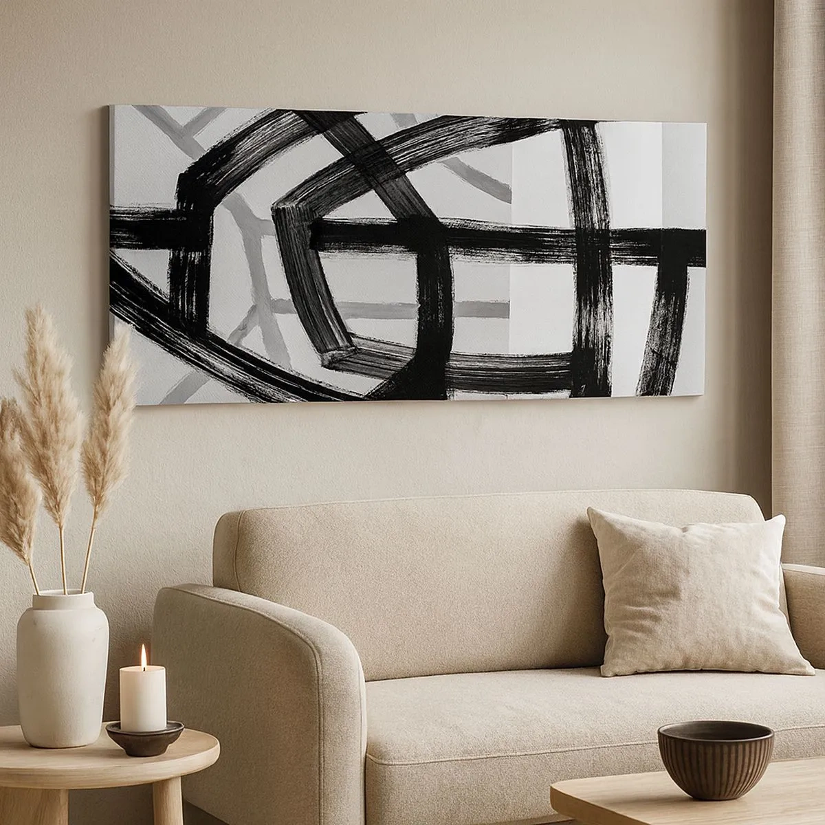 Quadro em tela - Profundidade de construção - 100x40 cm