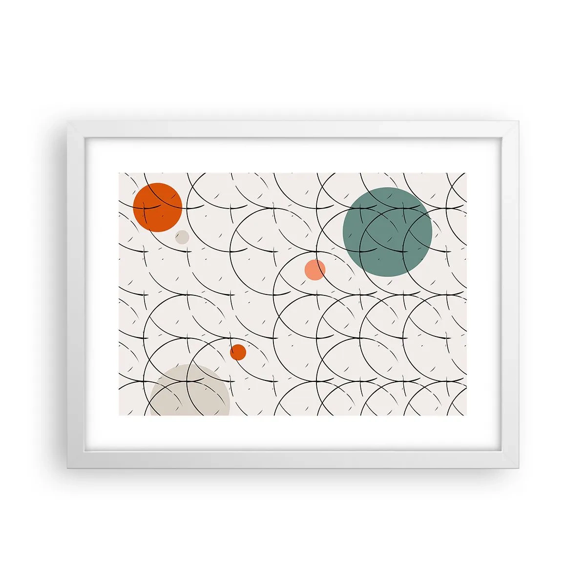 Pôster em moldura branca - No espírito da pop art - 40x30 cm