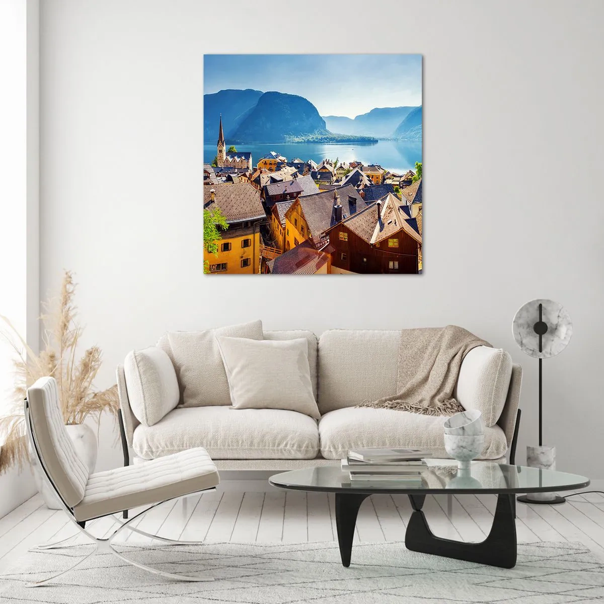 Quadro em vidro - Não poderia ser mais pitoresco - 70x70 cm