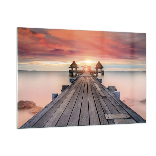 Quadro em vidro - De oeste para leste - 120x80 cm