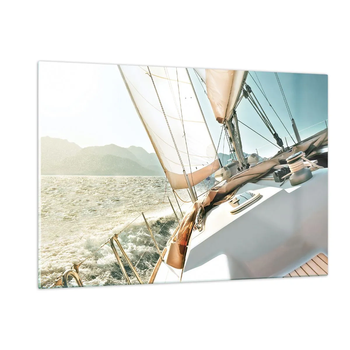 Quadro em vidro - Sob a vela - 120x80 cm