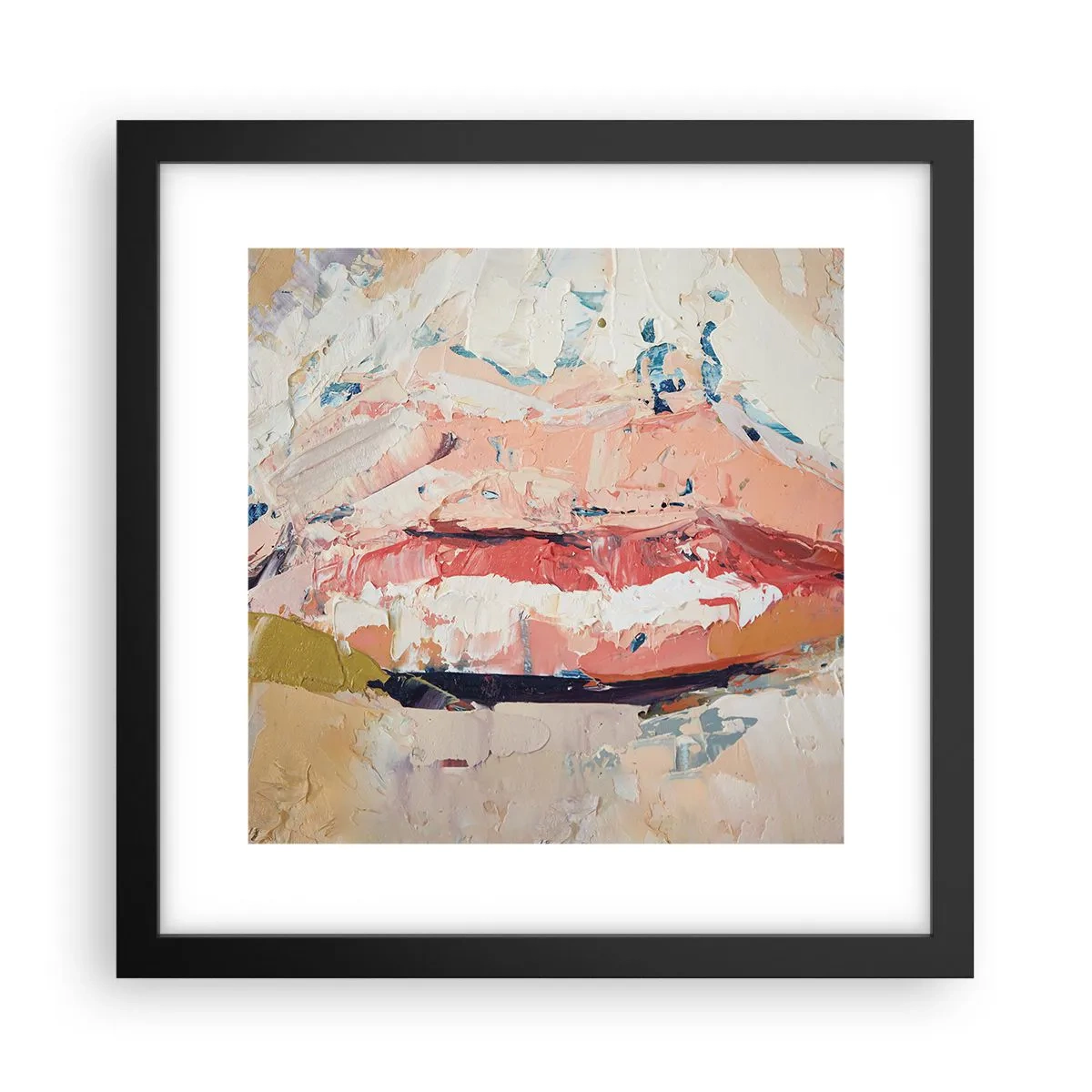 Pôster com moldura preta - Desperta os sentidos - 30x30 cm