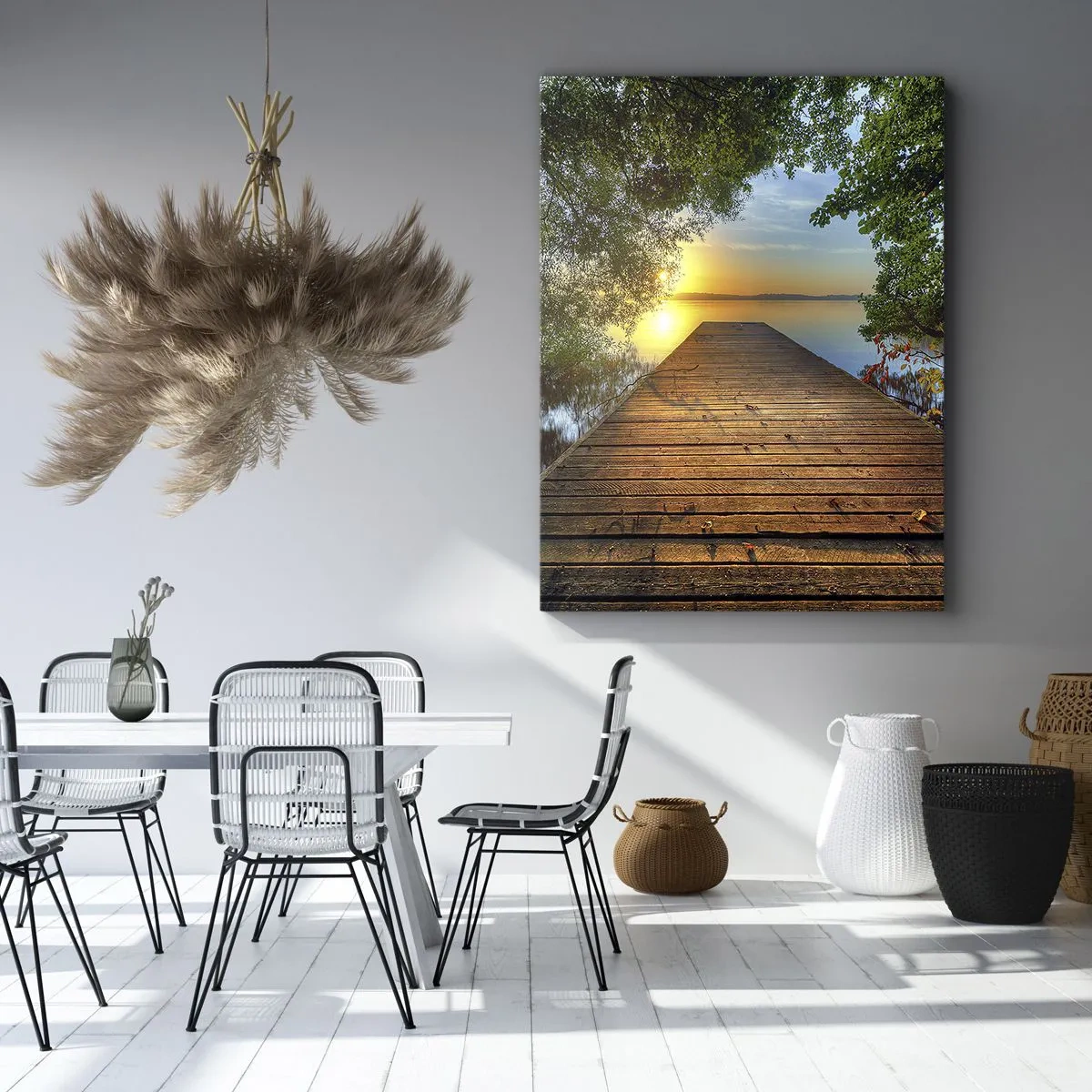 Quadro em tela - Tome o seu tempo, sente-se - 50x70 cm