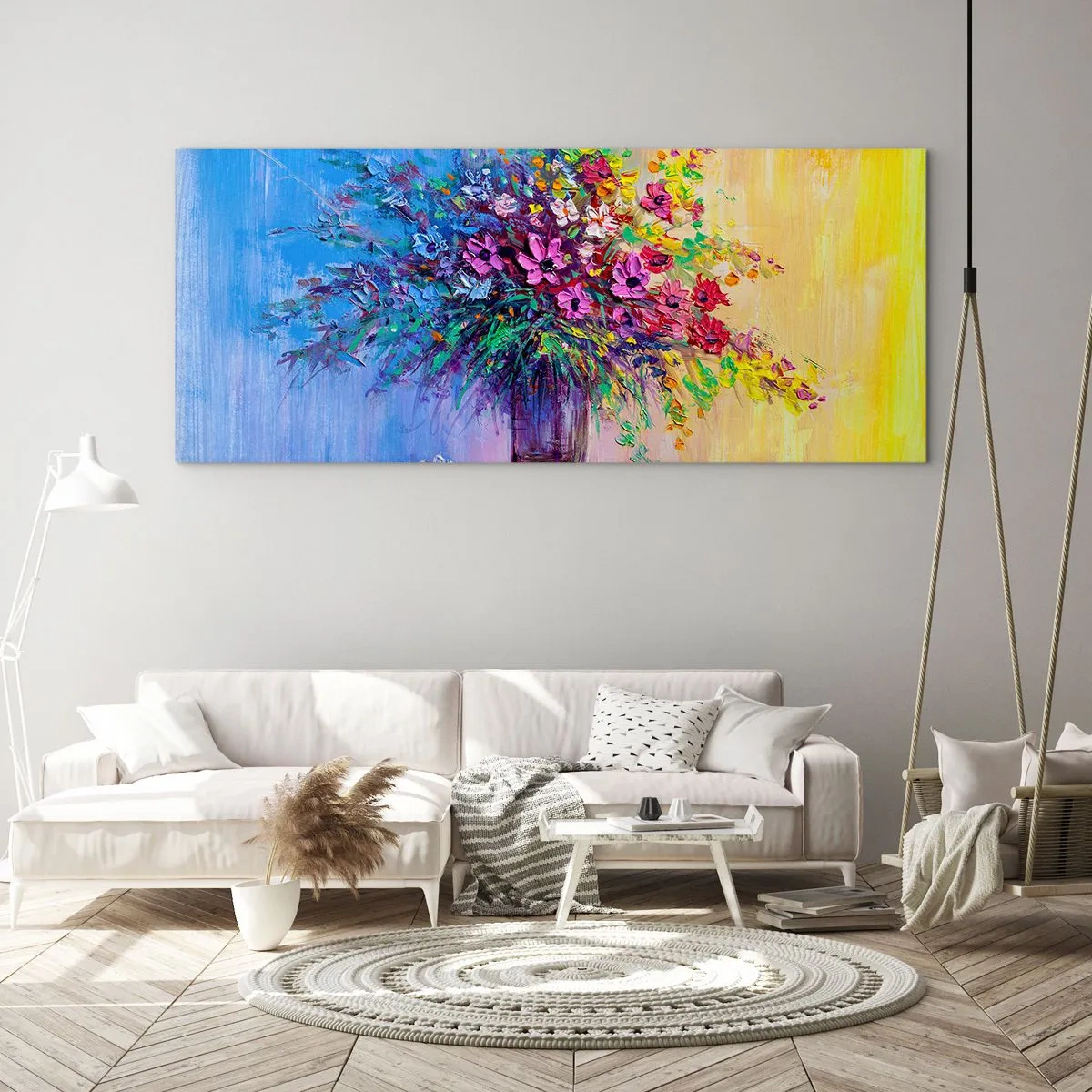 Quadro em vidro - Fruto de um prado  - 100x40 cm