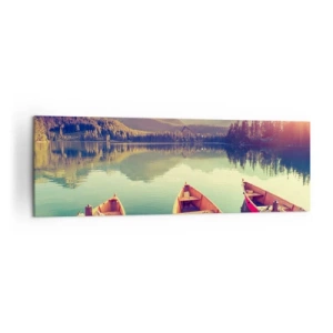 Quadro em tela - Viver de acordo com as suas leis - 160x50 cm