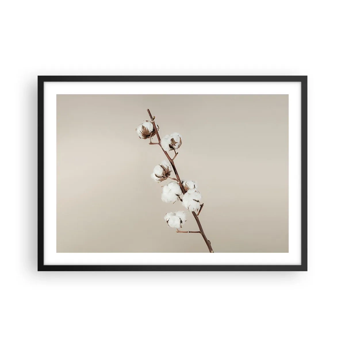 Pôster com moldura preta - Na fonte da suavidade - 70x50 cm