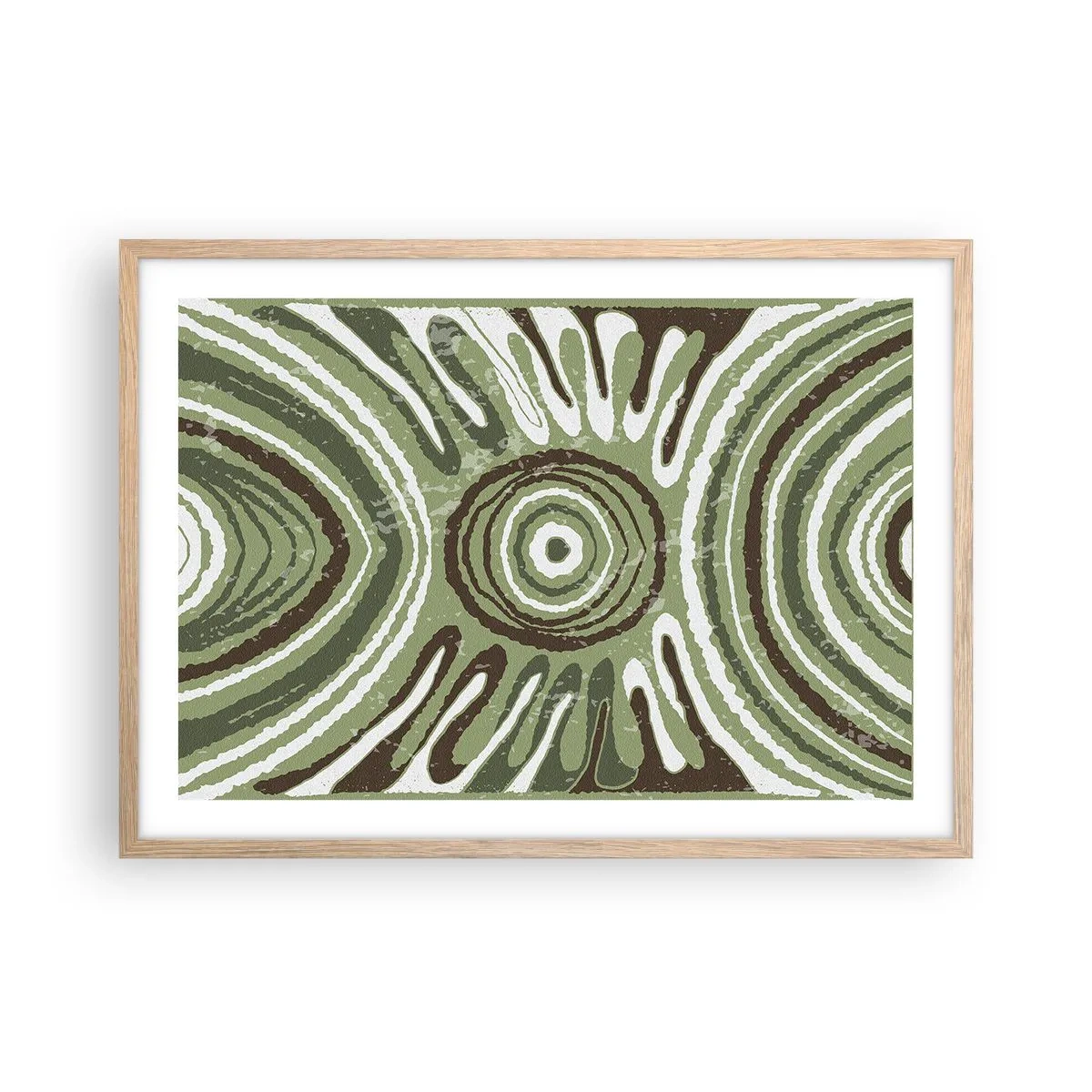 Pôster com moldura de carvalho claro - Uma explosão de emoções - 70x50 cm