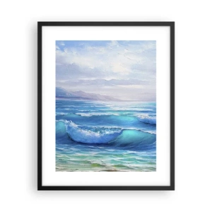 Pôster com moldura preta - Conforta e consola - 40x50 cm